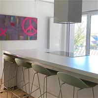 Sfeerfoto Barhocker Ellen skandinavisches Design grün 76 cm