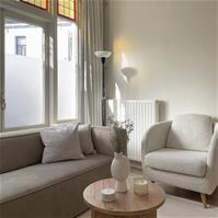 Sfeerfoto Samt Sofa Memphis 3-Sitzer beige