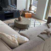 Sfeerfoto Ecksofa Memphis Samt beige rechts