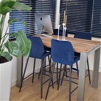 Sfeerfoto Barhocker Samt Toby blau 71 cm