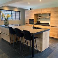 Sfeerfoto Barhocker Samt Toby schwarz 71 cm