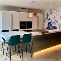 Sfeerfoto Barhocker Samt Toby grün 71 cm