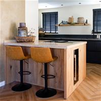 Sfeerfoto Barhocker Leder Boston höhenverstellbar cognac 60-76 cm