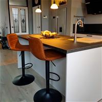 Sfeerfoto Barhocker Leder Boston höhenverstellbar cognac 60-76 cm