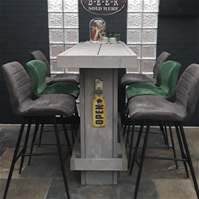 Sfeerfoto Barhocker Microfaser Morris anthrazit 71 cm