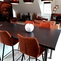 Sfeerfoto Barhocker Leder Barrel cognac 69 cm