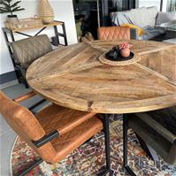 Sfeerfoto Esszimmerstuhl Eco-Leder Diamond mit Armlehne olivgrün