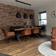 Sfeerfoto Esszimmerstuhl Leder Dex  180° drehbar Cognac