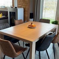 Sfeerfoto Esszimmerstuhl Microfaser Brooke cognac