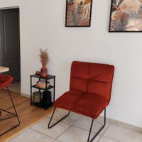 Sfeerfoto Velvet fauteuil Malaga koper