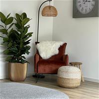Sfeerfoto Fauteuil velours Mika cuivre