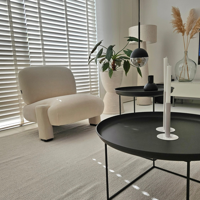 Sfeerfoto Scandinavische fauteuil Louise chenille off white