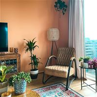 Sfeerfoto Industriële fauteuil Ivy eco-leer beige