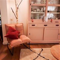 Sfeerfoto Velvet fauteuil Malaga roze