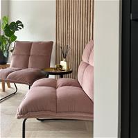Sfeerfoto Velvet fauteuil Malaga roze