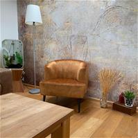 Sfeerfoto Velvet fauteuil Billy okergeel