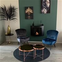Sfeerfoto Velvet fauteuil Else antraciet