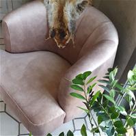 Sfeerfoto Velvet fauteuil Billy taupe