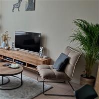 Sfeerfoto Samt Sessel Malaga modern taupe