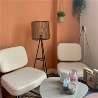 Sfeerfoto Teddy Sessel Julia modern weiß