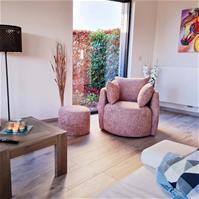 Sfeerfoto Sessel Ruby Chenille rosa