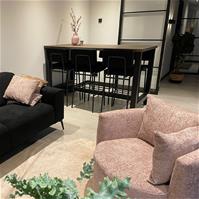 Sfeerfoto Sessel Ruby Chenille rosa