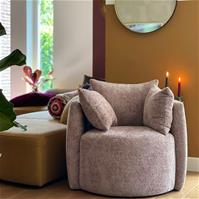 Sfeerfoto Sessel Ruby Chenille rosa