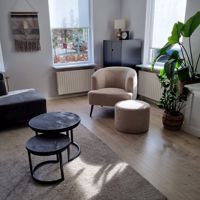 Sfeerfoto Teddy bouclé fauteuil Nora beige