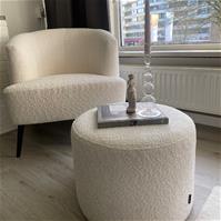 Sfeerfoto Teddy bouclé fauteuil Nora wit